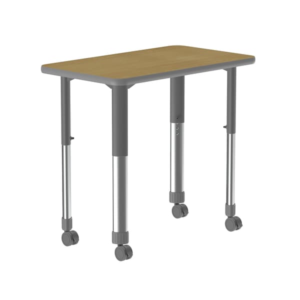 HPL Collaborative Desk - Casters - Rec